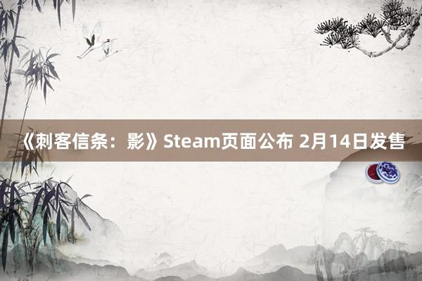 《刺客信条：影》Steam页面公布 2月14日发售