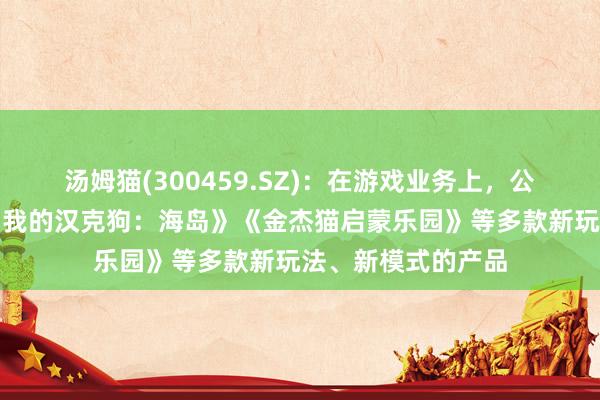 汤姆猫(300459.SZ)：在游戏业务上，公司下半年储备了《我的汉克狗：海岛》《金杰猫启蒙乐园》等多款新玩法、新模式的产品